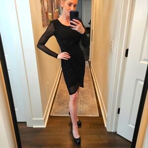 NWT Karen Kane Mesh Sleeve LBD - Size XS